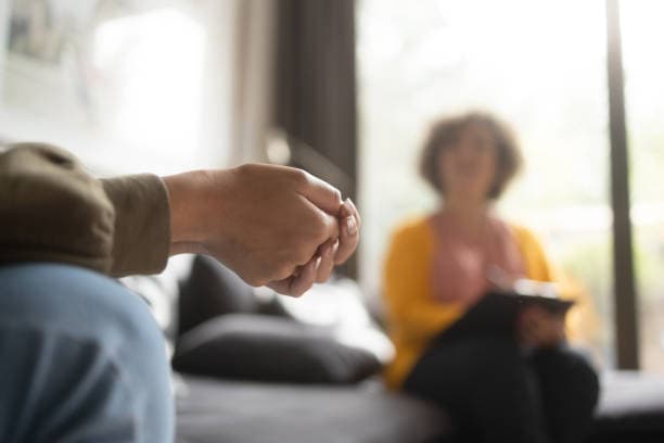 A warm, safe counseling conversation — the kind of space where you can show up as you are